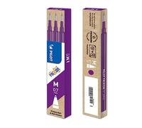 Pilot - FriXion Ball - Set de 3 recharges - Violet - Pointe Moyenne