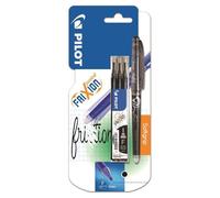 Pilot Frixion Ball Sous Blister - Pointe Fine - Avec Etui De 3 Recharges Noir