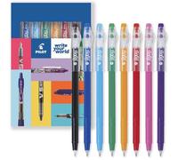 Pilot FriXion Ball Stick 07-0,7 mm - Stylos à encre gel effaçable - dans un emballage portefeuille (Pochette essentielle de 8)