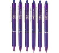 Pilot Frixion BLRT-FR7 Lot de 6 stylos roller effaçables Pointe 0,7 mm Trait 0,35 mm Violet