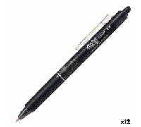 Pilot Frixion Clicker 0.7 roller noir - Set de 12 pièces