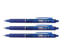 PILOT Frixion Clicker 1.0 Lot de 3 stylos à bille Bleu