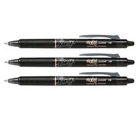 PILOT Frixion Clicker 1.0 Lot de 3 stylos à bille Noir