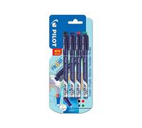 Pilot FriXion Fineliners Pack of 4 Black/Blue/Red/Green