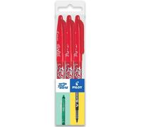 Pilot Frixion Fr7 Heat/Friction Erasable Rollerball Pen Medium Tip 0.7mm Red (Pack Of 3)