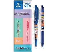 PILOT Frixion FR7 Naruto Shippuden Limited Edition Stylo roller effaçable Pointe moyenne Pointe 0,7 mm Lot de 2 FriXion Ball + Clicker (Bleu)