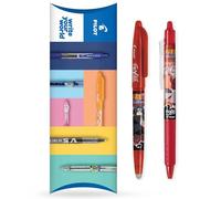 Pilot Frixion FR7 Naruto Shippuden Lot de 2 stylos roller effaçables à la chaleur et à la friction Pointe moyenne 0,7 mm Stylo à bille FriXion Ball + Clicker Rouge