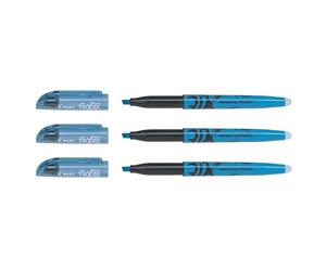 Pilot FriXion Light Lot de 3 surligneurs effaçables Bleu