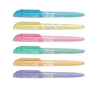 Pilot FriXion Light Soft Pastel 6er-Set Yellow,Orange,Blue,Green,Pink,Purple 1 c