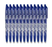 Pilot Frixion Lot de 12 rollers effaçables Pointe 0,7 mm Bleu