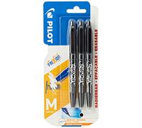 Pilot Frixion Lot de 3 Roller effaçable Noir (Import Royaume Uni)