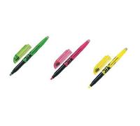 Pilot Frixion Lot de 3 Surligneurs effaçables (Rose, Vert, Jaune)