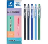 Pilot FriXion - Lot de 5 stylos à bille avec pointe de 0,7 mm, encre gel effaçable