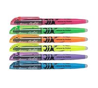 Pilot FriXion Paquet de 6 surligneurs clairs à encre effaçable, assortiment de couleurs