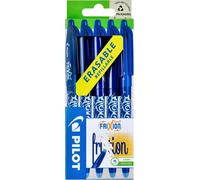 Pilot Frixion Point Erasable Rollerball Pens 0.7 Mm Tip Blue Pack Of 5