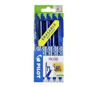 Pilot Frixion Point Lot de 5 Roller effaçable Pointe 0,7 mm Bleu(Import Royaume Uni)