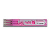Pilot Frixion Point Set de 3 Recharges pour Roller Encre Gel Thermosensible Pointe Fine Rose