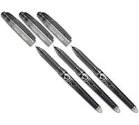 Pilot Frixion Point Stylo à bille à pointe fine, noir, 3 Stifte