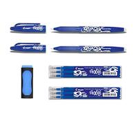 1 Frixion ball-bleu-lot de 3 pointe gomme