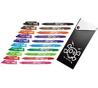 Pilot Frixion Stylo roller effaçable Pointe 0,7 mm 10 stylos (+ Boîte I'm In Hell, Assorti)