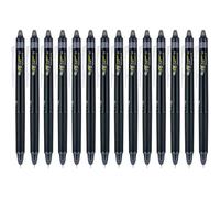 PILOT FriXion Synergy Clicker 17826 Lot de 14 stylos à encre gel effaçable, pointe extra fine, encre noire