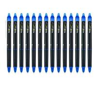 PILOT FriXion Synergy Clicker 17837 Lot de 14 stylos à encre gel effaçable, pointe extra fine, encre bleue