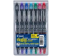 Pilot FriXion Synergy Clicker Lot de 7 stylos à encre gel effaçables, rechargeables et rétractables, pointe extra fine, couleurs d'encre assorties (17478)