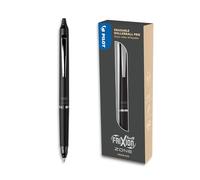 PILOT - FriXion Zone Noir - Stylo Effaçable Premium - Coffret Cadeau | Encre Noire - Roller Encre Gel Rétractable, Rechargeable et Ergonomique - Design Élégant - Pointe Moyenne (0,7mm)