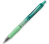 Pilot G-2-07 Stylo roller à encre gel à bulles - Stylos rétractables à encre lisse avec prise en main ergonomique pour écrire, journal, croquis, prise de notes et création - Encre bleue - Corps vert