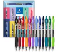 Pilot G-2 Lot de 12 stylos à encre gel rétractable Pointe 0,7 mm