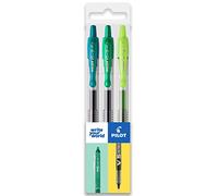 PILOT G-2 Lot de 3 stylos roller à encre gel rétractables Pointe 0,7 mm Vert