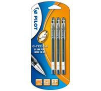 Pilot G-TEC C4 Blister de 3 Rollers Encre Gel Pointe Extra Fine Bleu