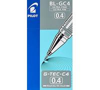 Pilot G-Tec C4 Stylo à bille Violet Mine 0.4 mm Pack de 12