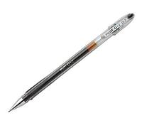 Pilot G1 07 Lot de 12 Stylo à bille Pointe moyenne Encre gel Noire Corps plastique et capuchon