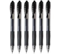 Pilot G2 07 Lot de 6 stylos rollers &agrave encre gel r&eacute tractable 0,7 mm Pointe 0,39 mm Largeur de ligne rechargeable BL-G2