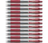 Pilot G2-07 Stylo à encre gel bordeaux- Set de 12 pièces