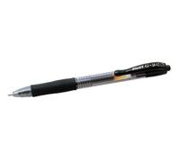Pilot G2 Lot de 12 Stylo à bille Pointe large rétractable Encre gel Noire Corps plastique avec grip caoutchouc