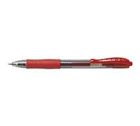 PILOT G207 Lot de 12 Stylo roller à encre gel Pointe fine 0,7 mm Bordeaux