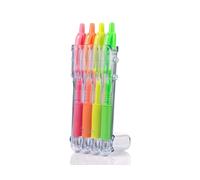 Pilot G207 Retractable Gel Rollerball Neons 0.7mm Set to Go Pack of 4- Yellow/Pi