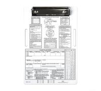 Pilot Genouillère pour aviation - Support de bloc-notes de vol IFR VFR en aluminium avec clip et sangle élastique, genouillère pour pilotes, 24,1 x 16,5 cm (IFR)