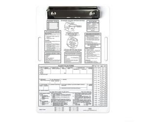 Pilot Genouillère pour écrire des plans de vol avec sangle élastique et clip en métal long (IFR)