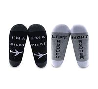 Pilot Gifts Chaussettes d'aviation avec inscription « Trust Me I'm a Pilot » - - Large
