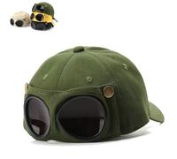 Pilot Goggles Baseball Cap for Men, Korean Style Hat