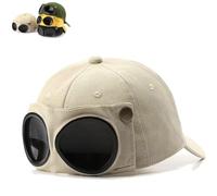 Pilot Goggles Baseball Cap for Men, Korean Style Hat