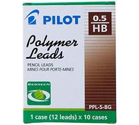 Pilot HB Progrex Begreen PPL-5-HB-BG HB Lot de 10 mines pour porte-mine Noir 0,5 mm