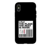 Pilot I Fly The Plane The Rest is Noise Aviation Coque pour iPhone X/XS