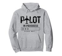 Pilot In Progress Future Aviation Pilote Aviation Drôle Sweat à Capuche