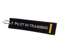 Pilot in Training Keychain | Étiquette de Bagage | 1 Bandes d'or | Haute qualité | aviamart®