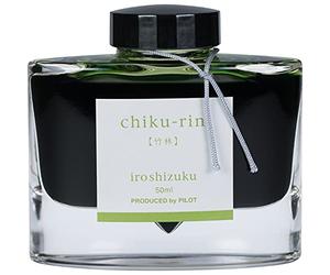 PILOT Iroshizuku 69222 Chiku-rin, forêt de bambou (vert clair), flacon de 50 ml