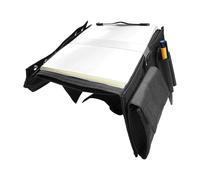 Pilot Kneeboard - Repose-jambes multifonction en tissu Oxford PP | 7 emplacements pour genoux avec sangle de jambe, porte-bloc d'aviation avec porte-stylo pour notes, listes de contrôle, documents